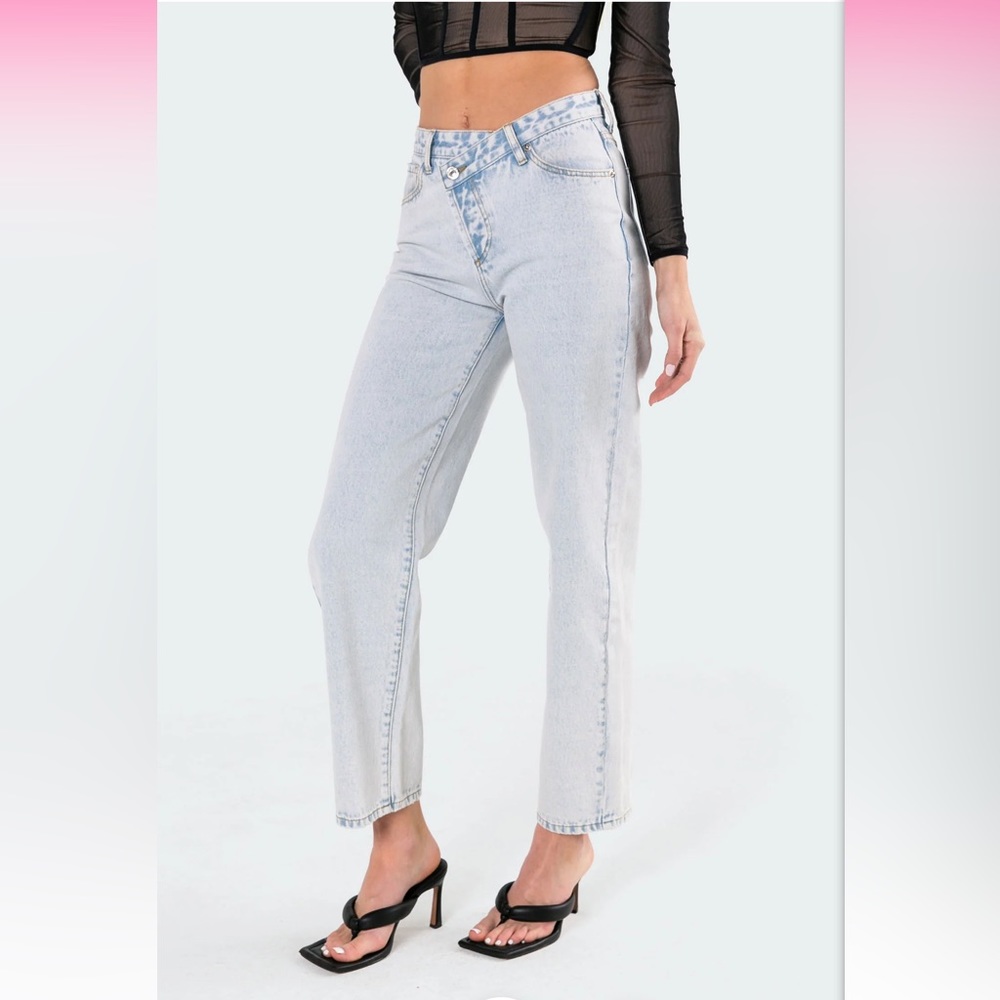 NWT EDIKTED crossover mom jeans